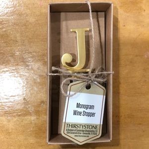 Thirstystone Monogram Wine Stopper